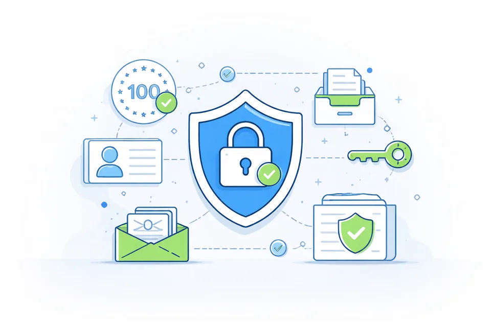 Bezpečnost a compliance: GDPR, účty, archivace a přístupy
