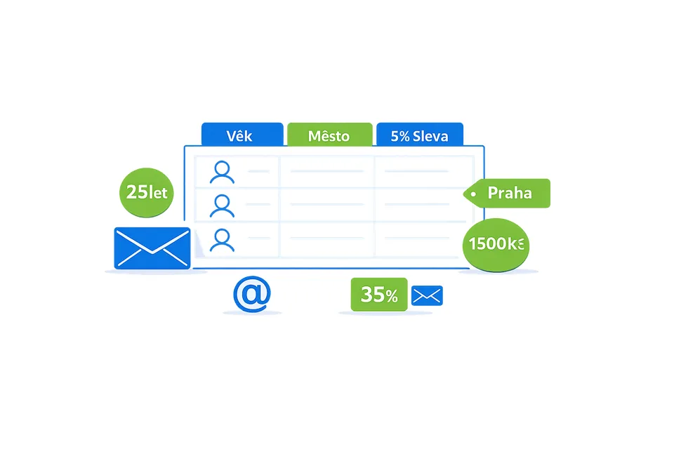 Vlastní pole v seznamu odběratelů